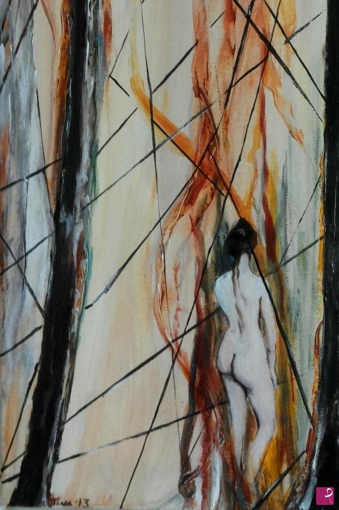 quadri in vendita online - Donna sola /prisoner Woman 