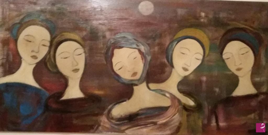 quadri in vendita online - donne al tramonto