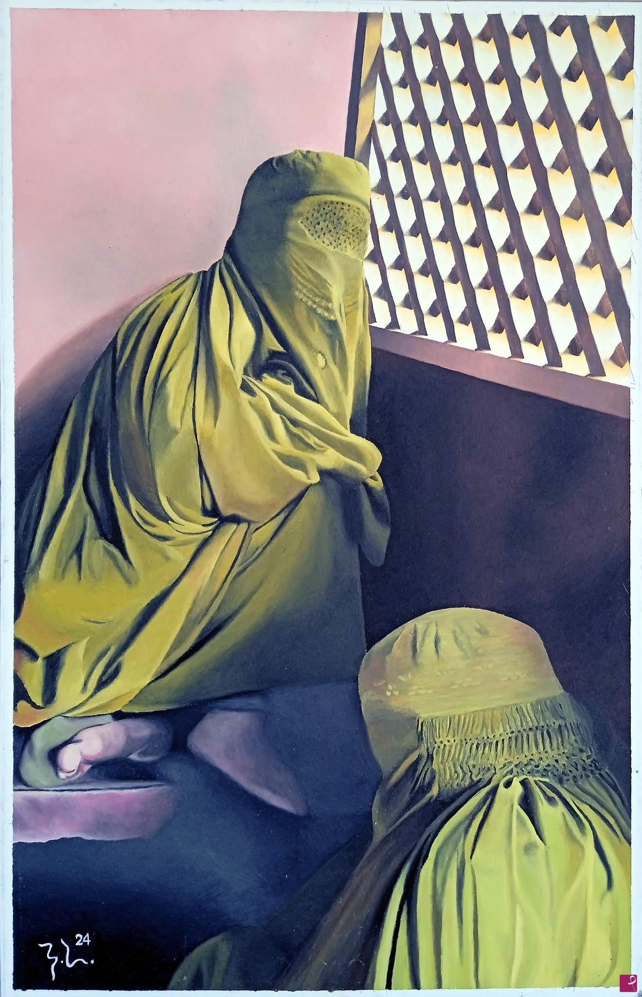quadri in vendita online - DONNE COL BURQA