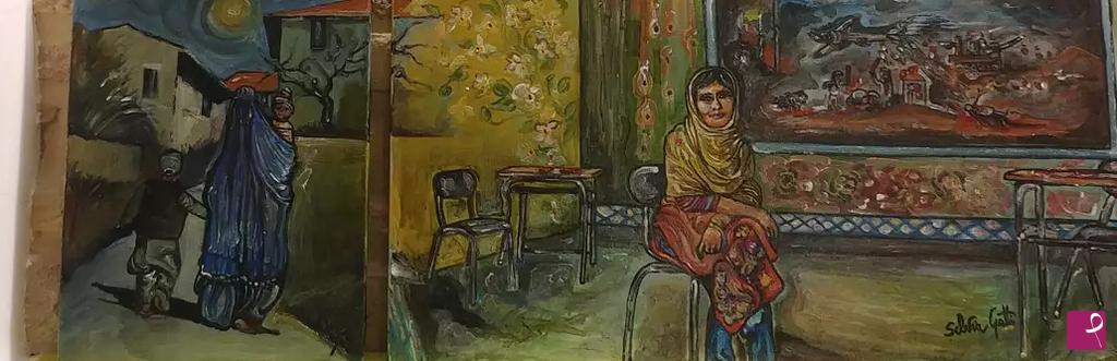 quadri in vendita online - Donne di Kabul