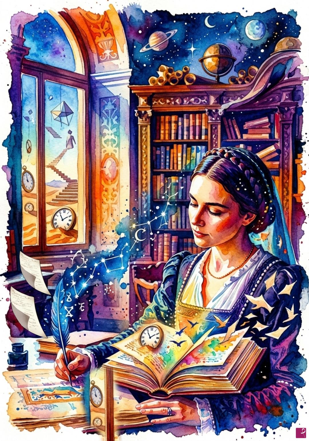 quadri in vendita online - DONNE NELLA STORIA 5_ MARIA GAETANA AGNESI