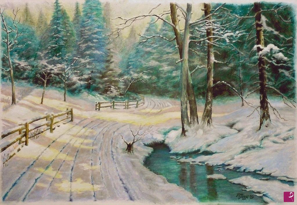 quadri in vendita online - Dopo la nevicata