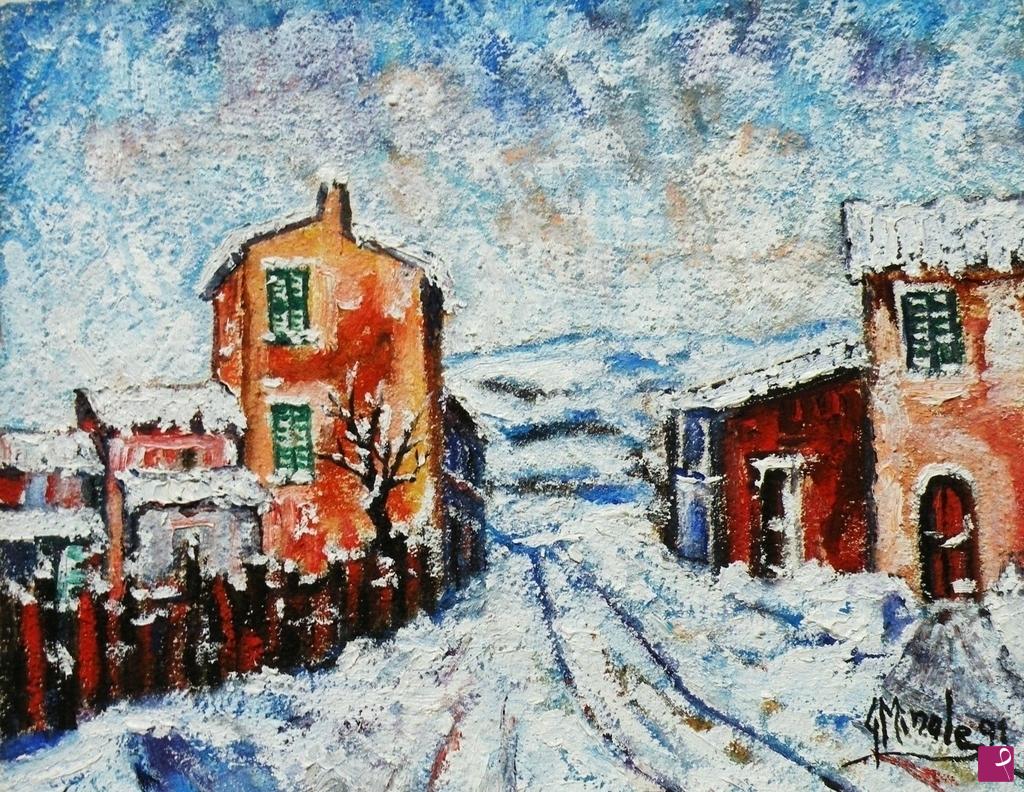 quadri in vendita online - DOPO LA NEVICATA 