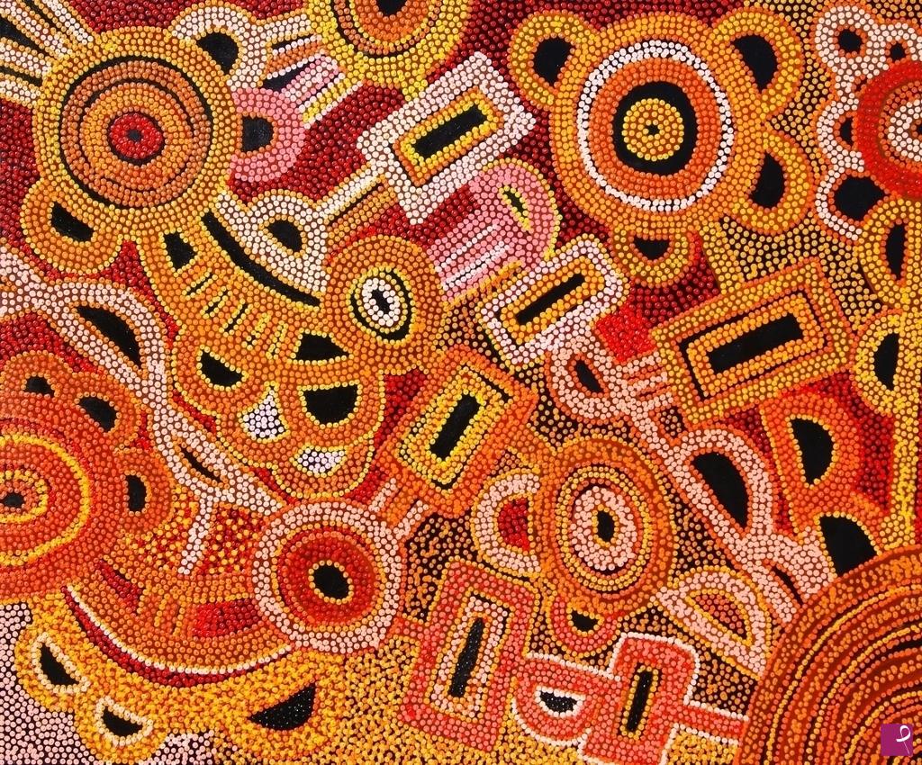 quadri in vendita online - Dot painting - Dream - n°3 - 120cmX100cm - olio su tela