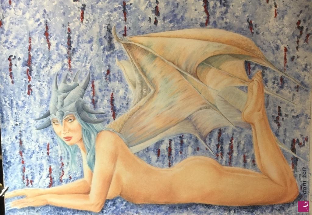 quadri in vendita online - DRAGON GIRL