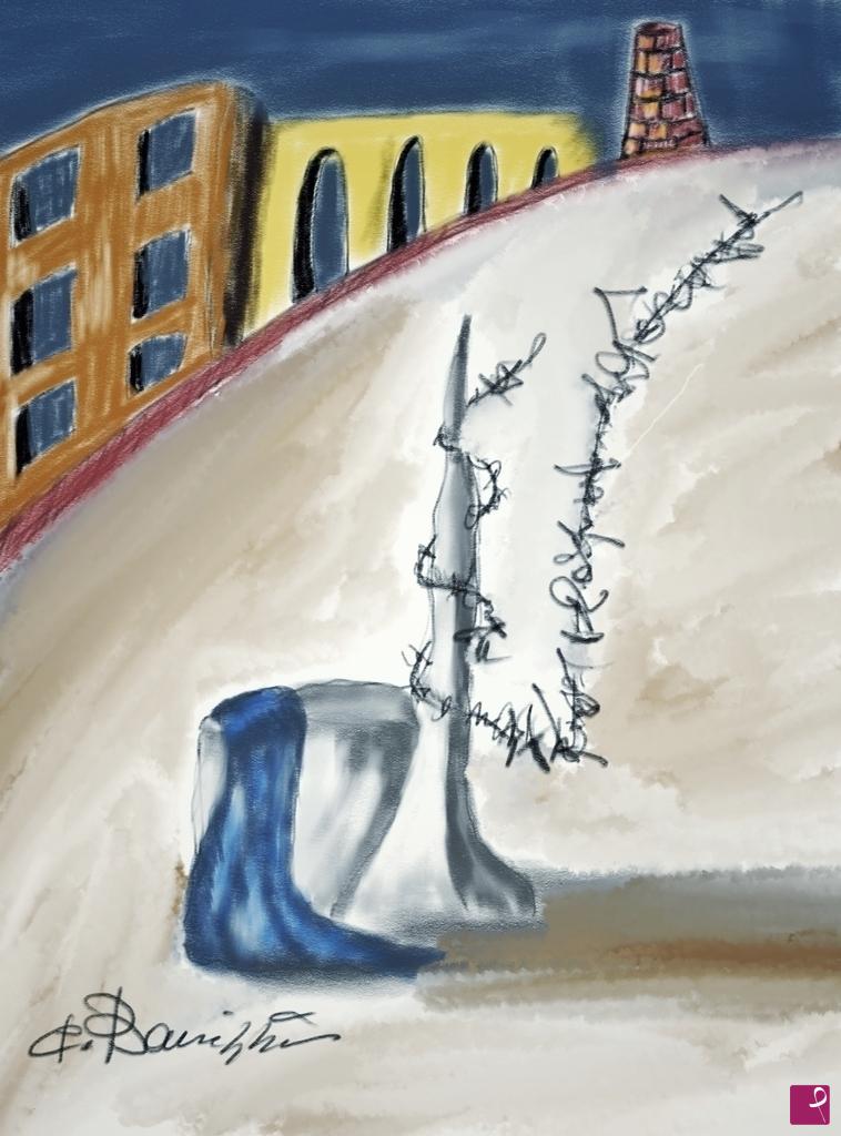 quadri in vendita online - DRAPPO BLU