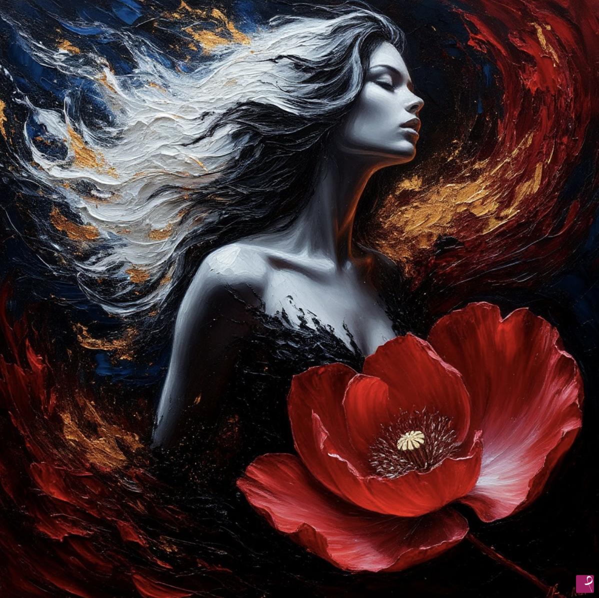 quadri in vendita online - Drawing girl 