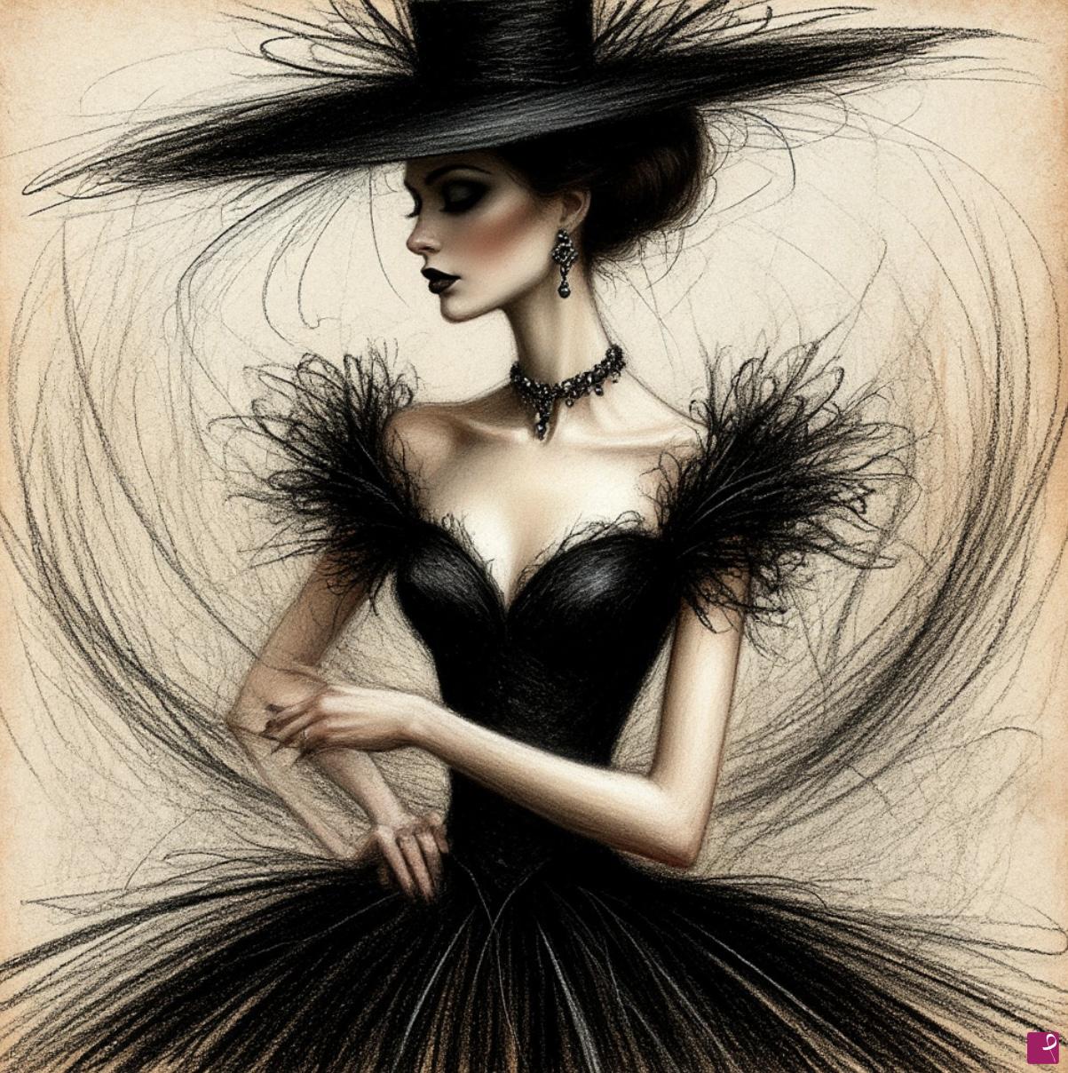 quadri in vendita online - Drawing Women 