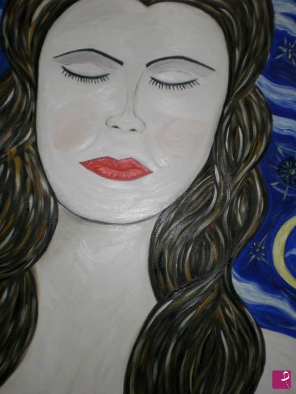 quadri in vendita online - Dreaming of you under the moon