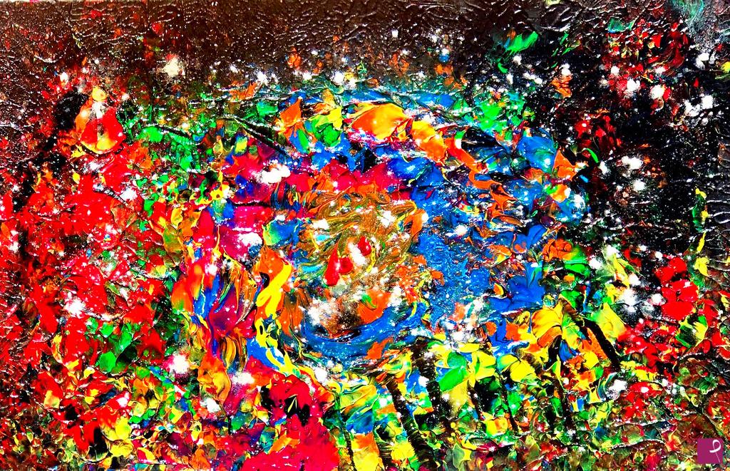 quadri in vendita online - Dripping universe