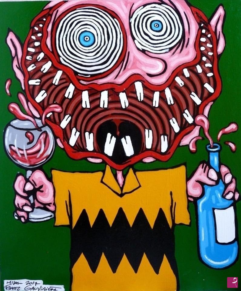 quadri in vendita online - “ DRUNK CHARLIE BROWN” 