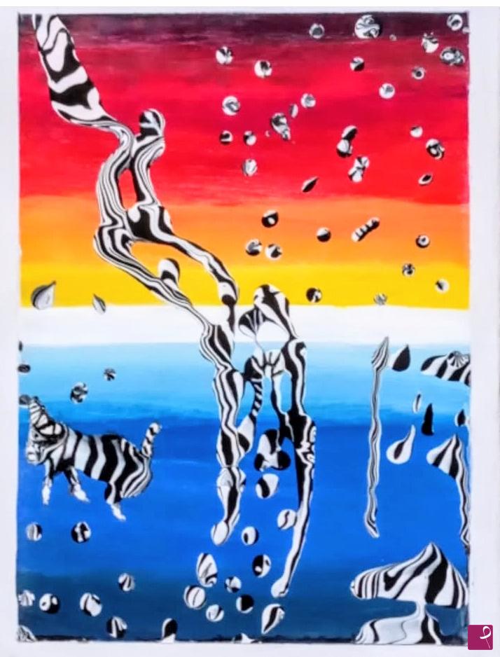 quadri in vendita online - Duality Abstract Contrast