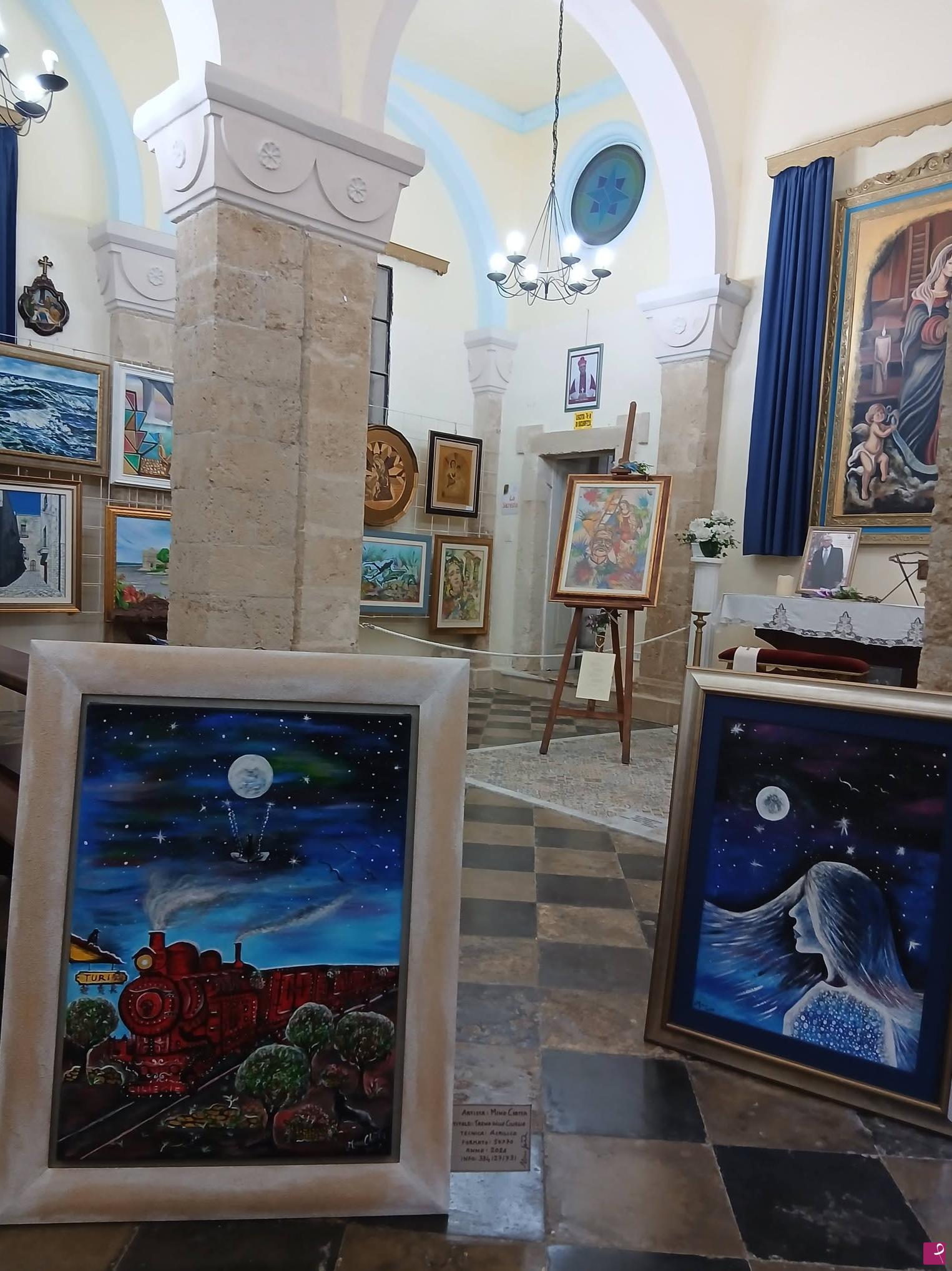 quadri in vendita online - DUE OPERE IN MOSTRA A TARANTO