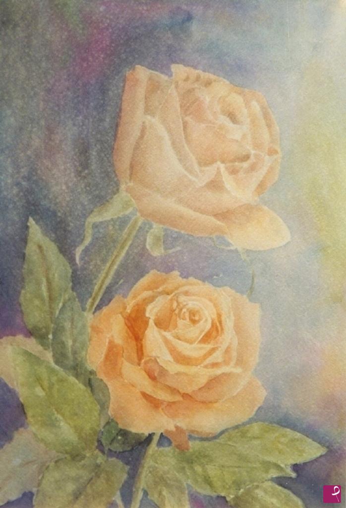 quadri in vendita online - Due rose 