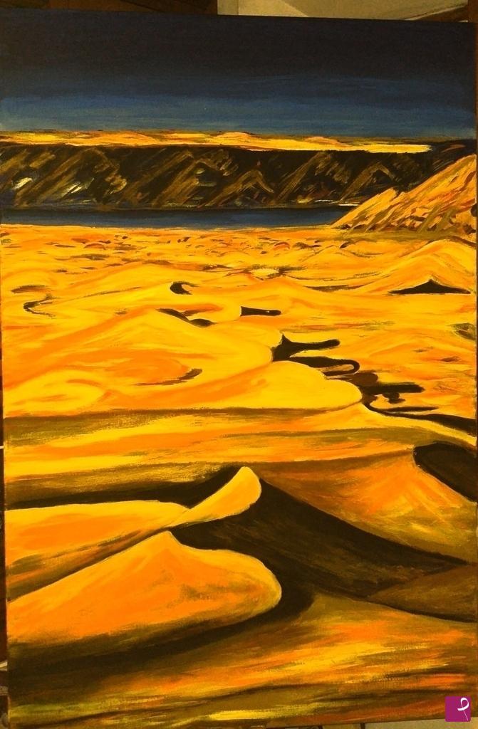 quadri in vendita online - Dune al tramonto 