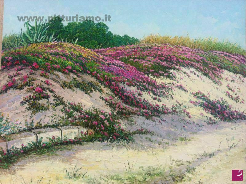 quadri in vendita online - Dune di sabbia