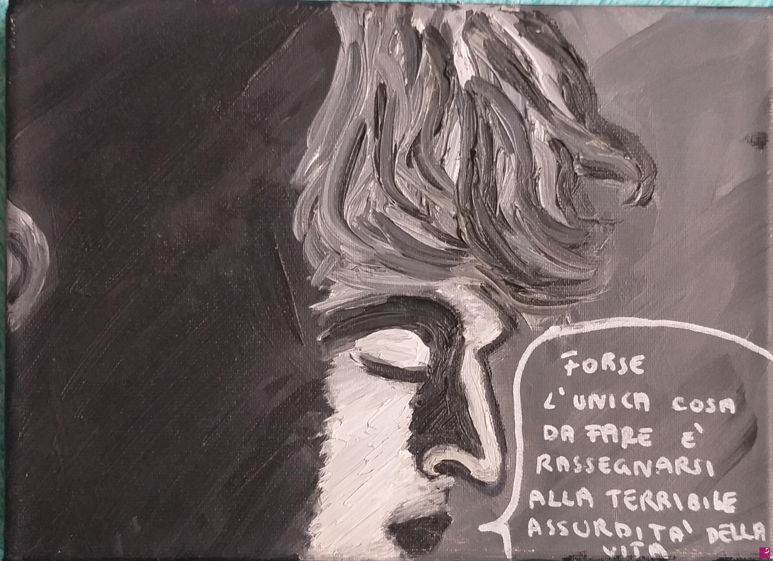 quadri in vendita online - Dylan Dog. Acrilico su tela 18x24