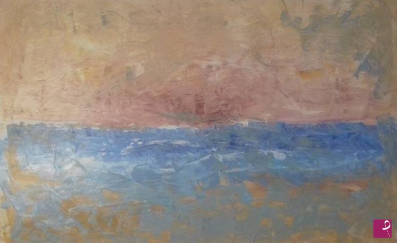quadri in vendita online - E il Mare mi disse.. (Poesia) Dipinto originale su tela quadro moderno marina arte contemporanea Lovisi Valter