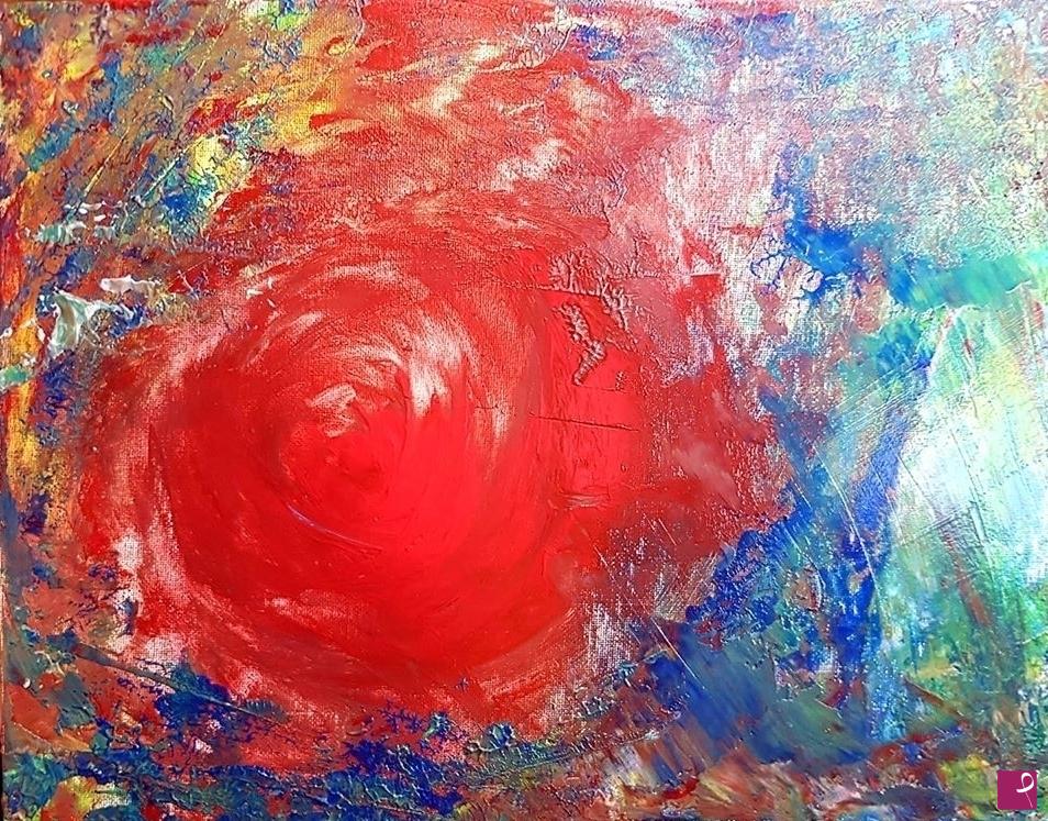 quadri in vendita online -  Earth is alive: volcan fire#newcreation