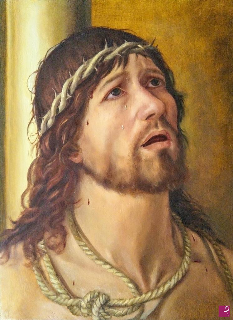 quadri in vendita online - Ecce Homo, omaggio ad Antonello da Messina