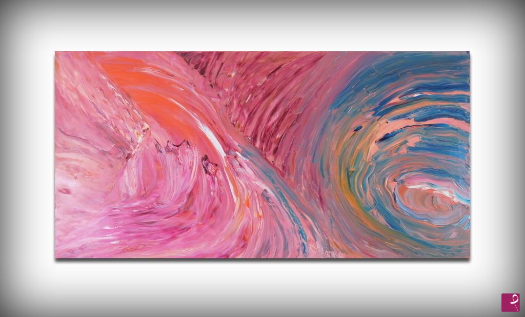 quadri in vendita online - Eclissi di luna, 120x60 cm, dipinto originale