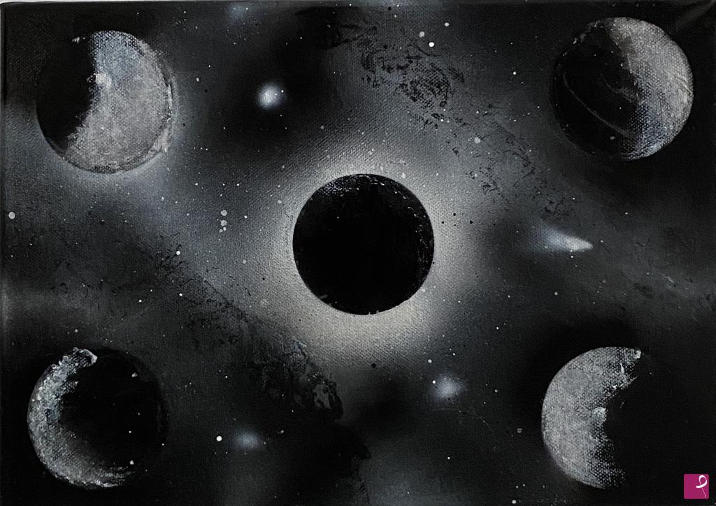 quadri in vendita online - Eclissi lunare