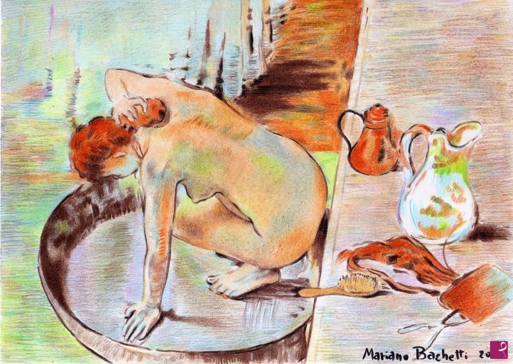 quadri in vendita online - Edgar Degas - La Tinozza - 2018
