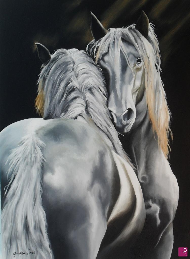 quadri in vendita online - Effusioni equine