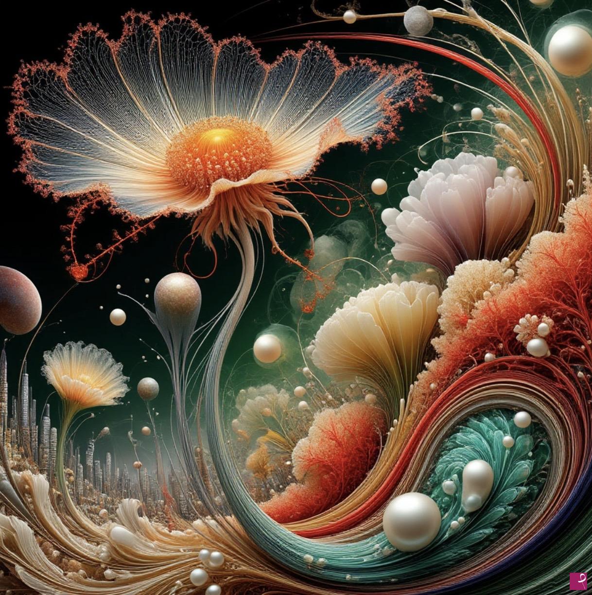 quadri in vendita online - Egg flower