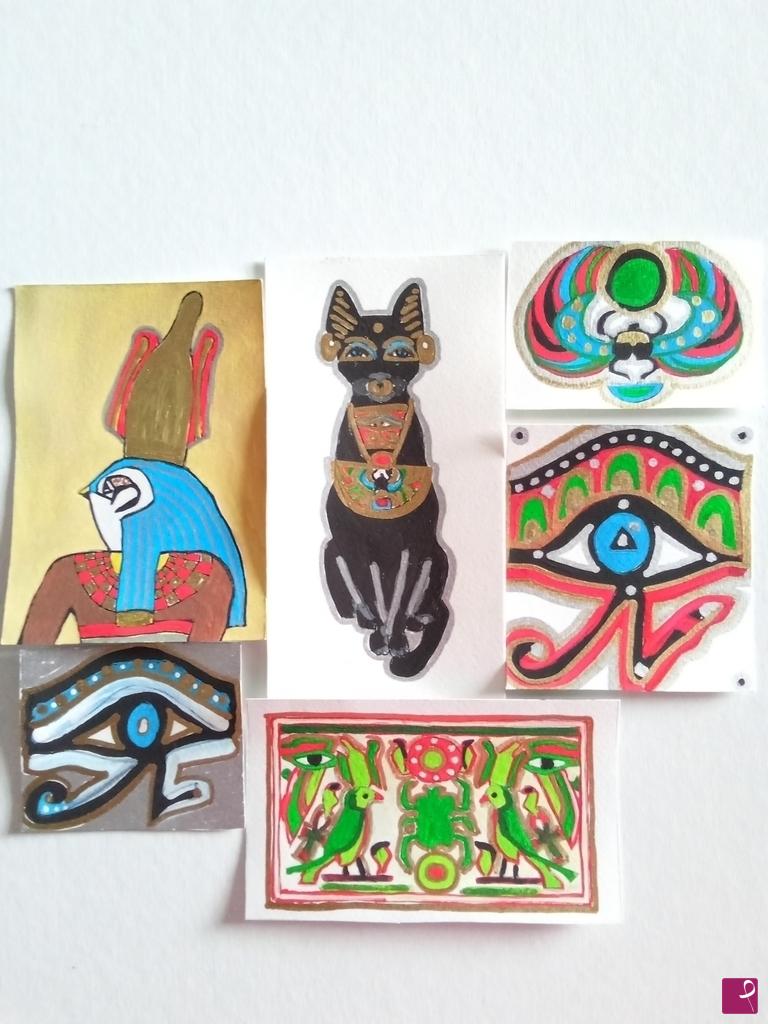 quadri in vendita online - Egittologia : composizione 