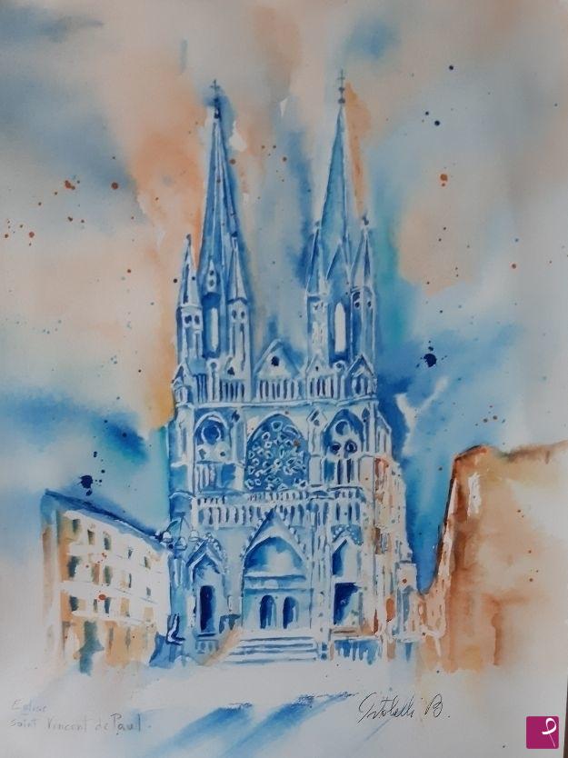 quadri in vendita online - Eglise Saint Vincent
