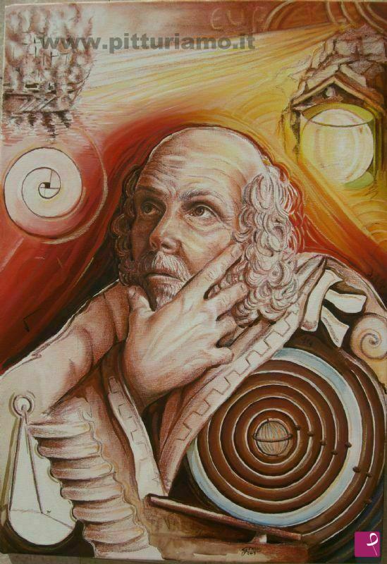 quadri in vendita online - Ego cogito (Archimede)