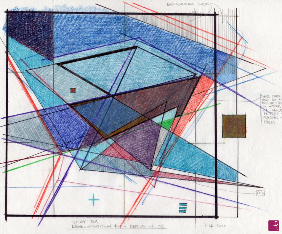 quadri in vendita online - eigencomposition 14 - derivation 03 - sketch 02