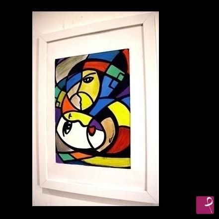 quadri in vendita online - EL NIÑO COLOR Cozzani astratto quadro collezione EL NIÑO COLOR no Amadio Castellani kostabi