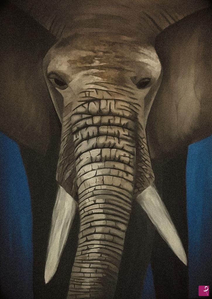 quadri in vendita online - Elefante