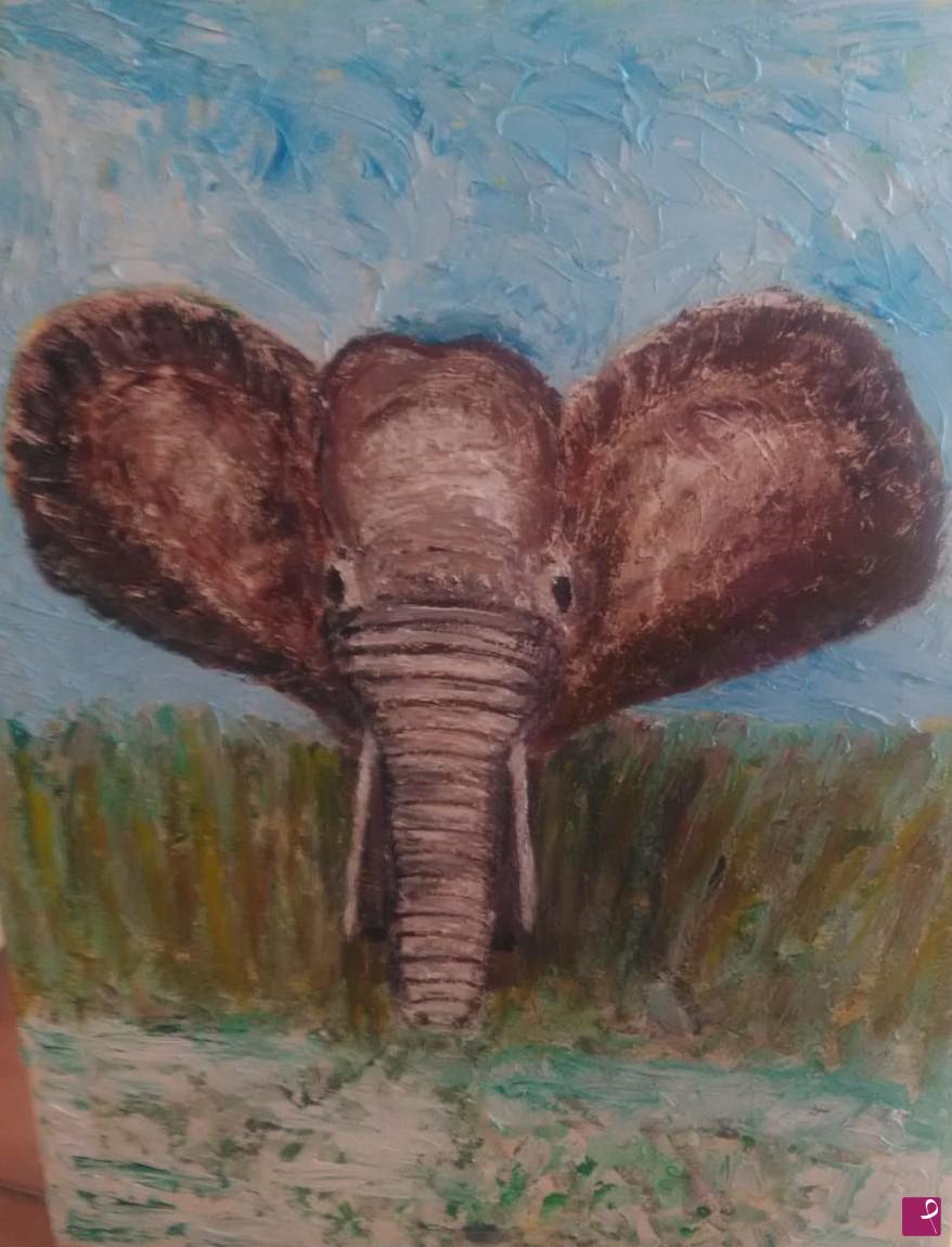 quadri in vendita online - Elefante