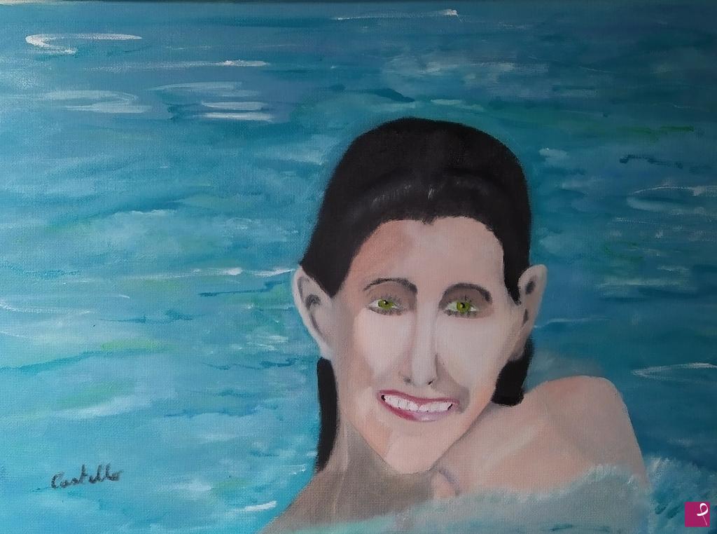 quadri in vendita online - Eloise al mare