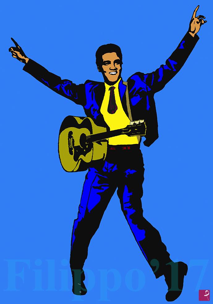quadri in vendita online - Elvis figura intera