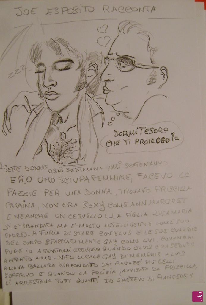 quadri in vendita online - Elvis Presley and Joe Esposito