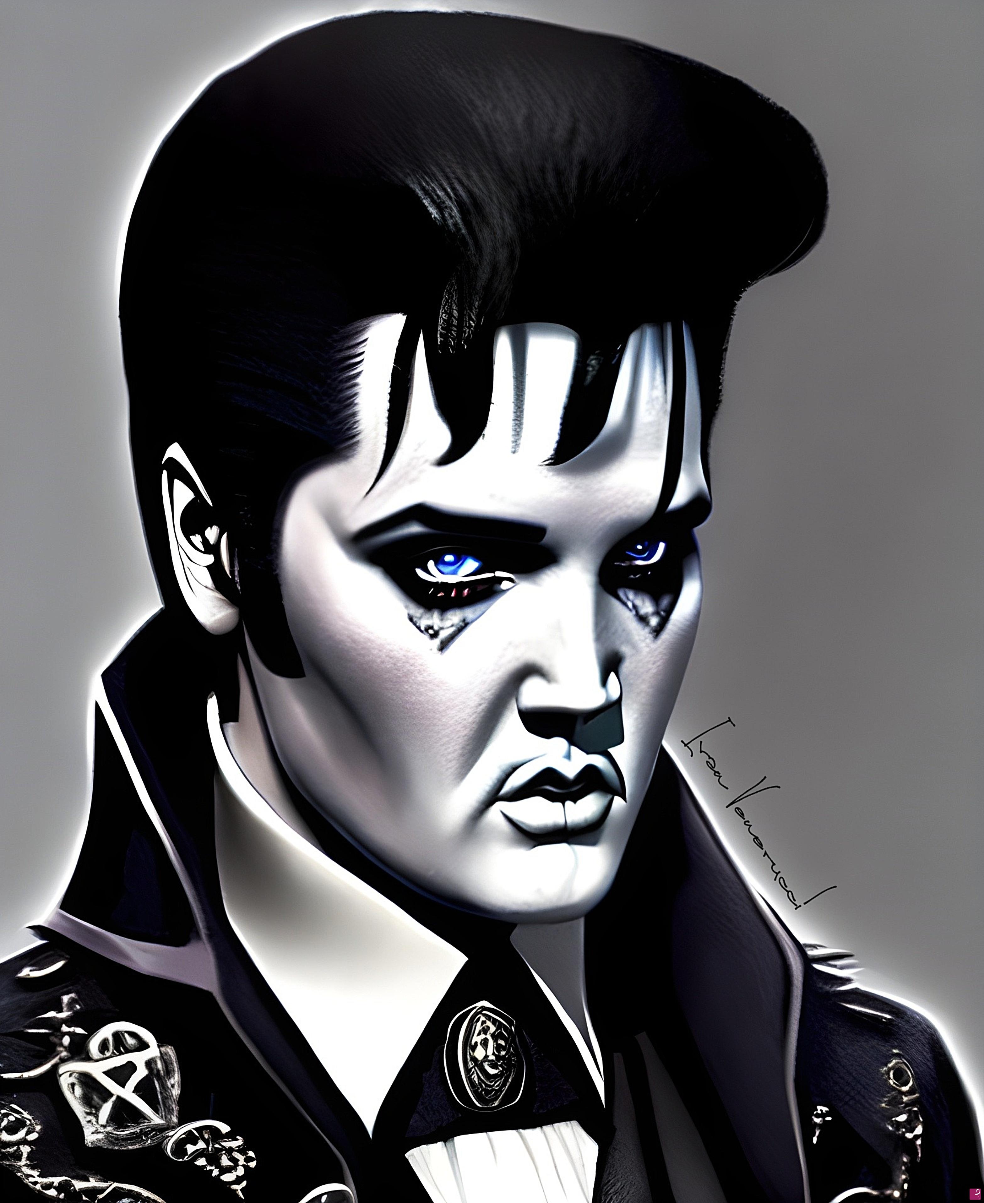 quadri in vendita online - Elvis Presley Gothic