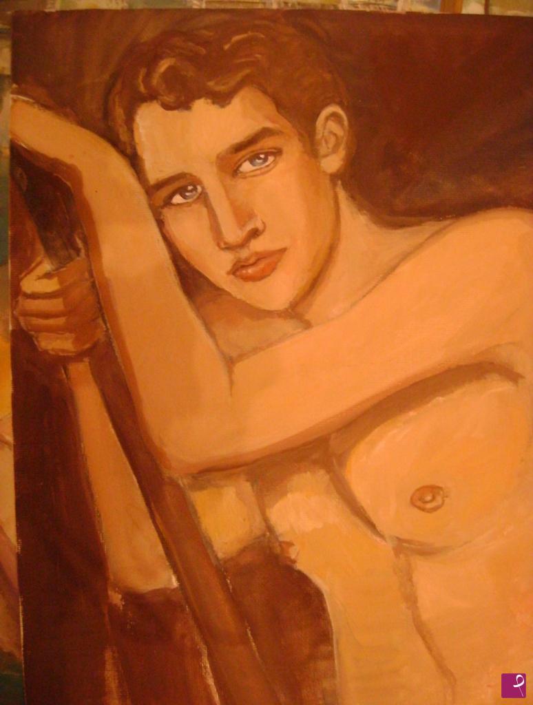 quadri in vendita online - Elvis Presley Nudo
