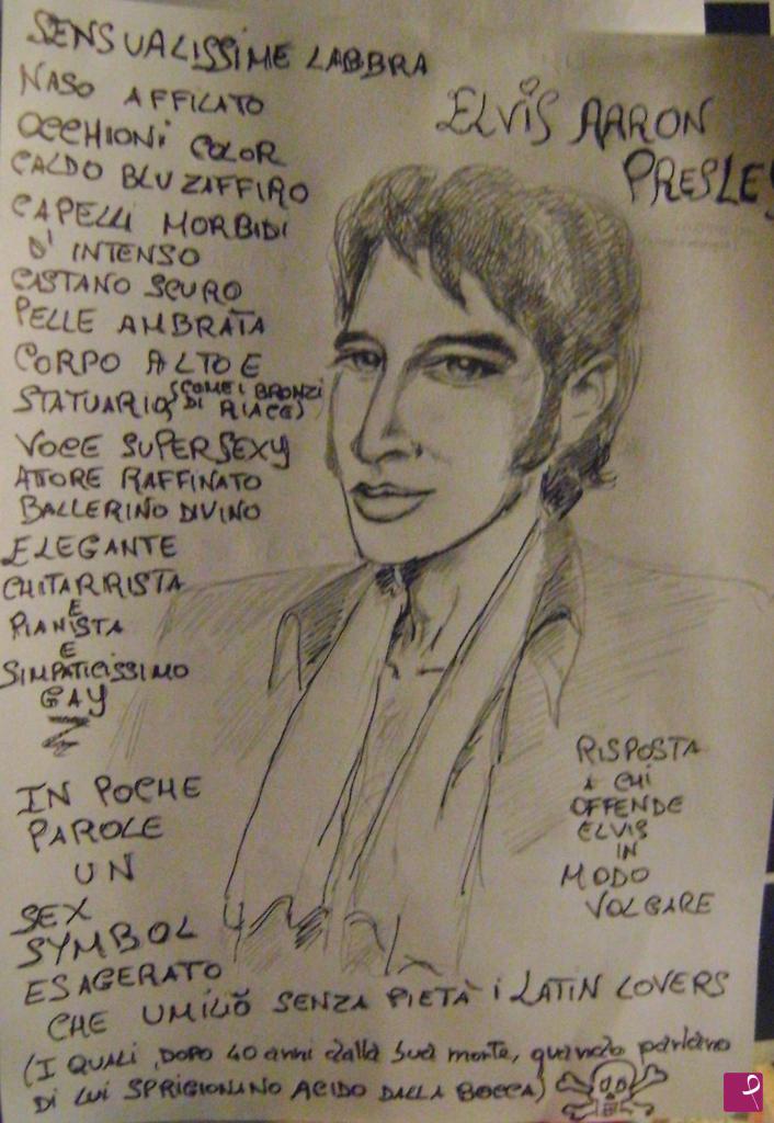 quadri in vendita online - Elvis Sex Symbol ( risposta alle volgarità che mi ha mandato un certo Gino C.Hot_1950)