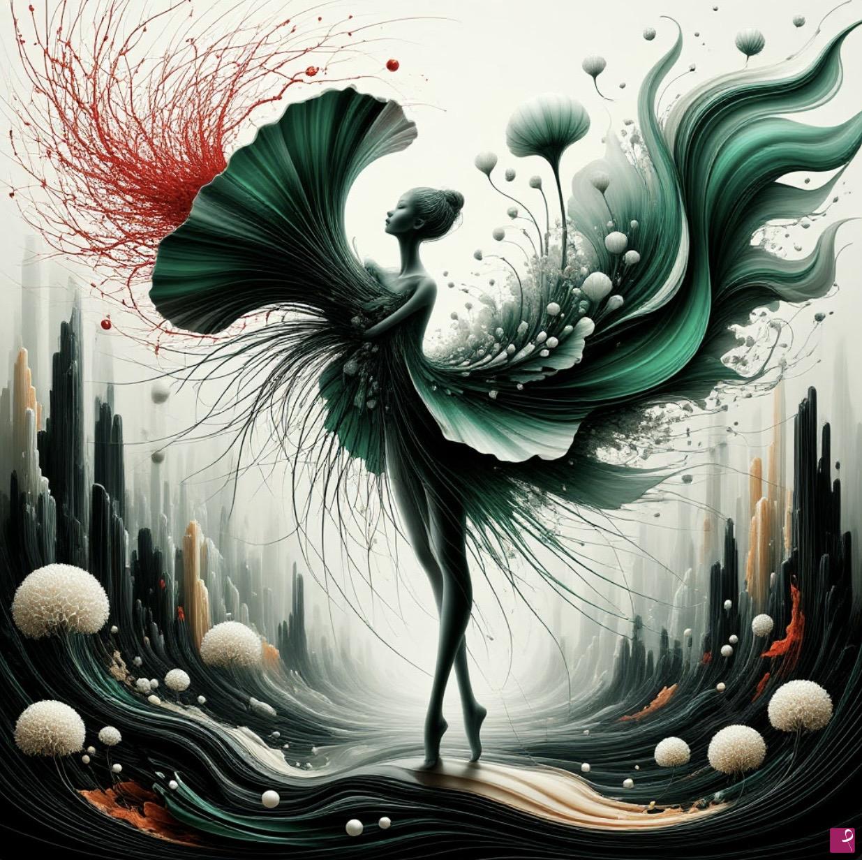quadri in vendita online - Embracing a flower