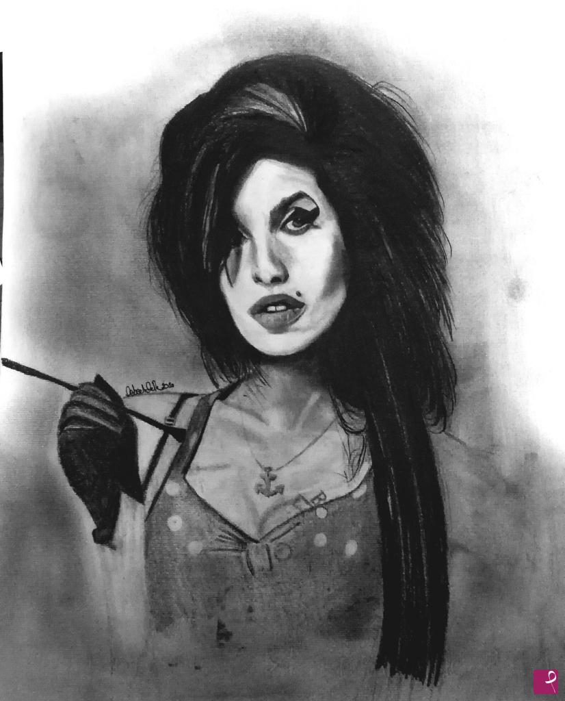 quadri in vendita online - EMY WINEHOUSE RITRATTO 