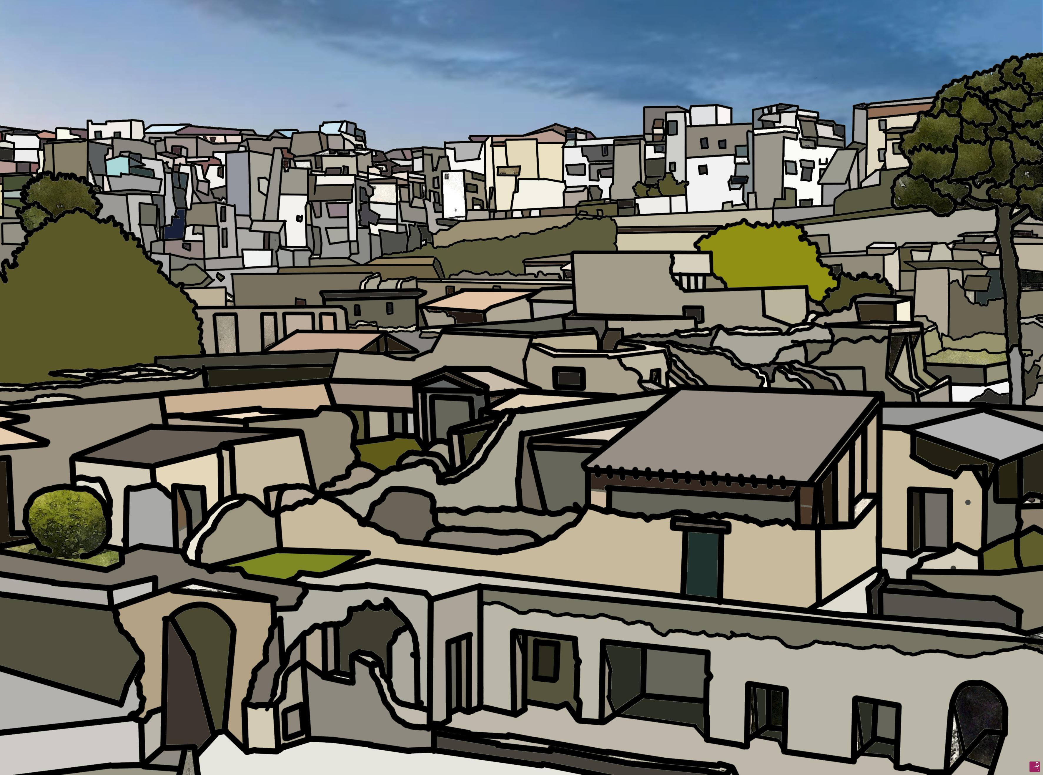 quadri in vendita online - Ercolano vecchia e nuova