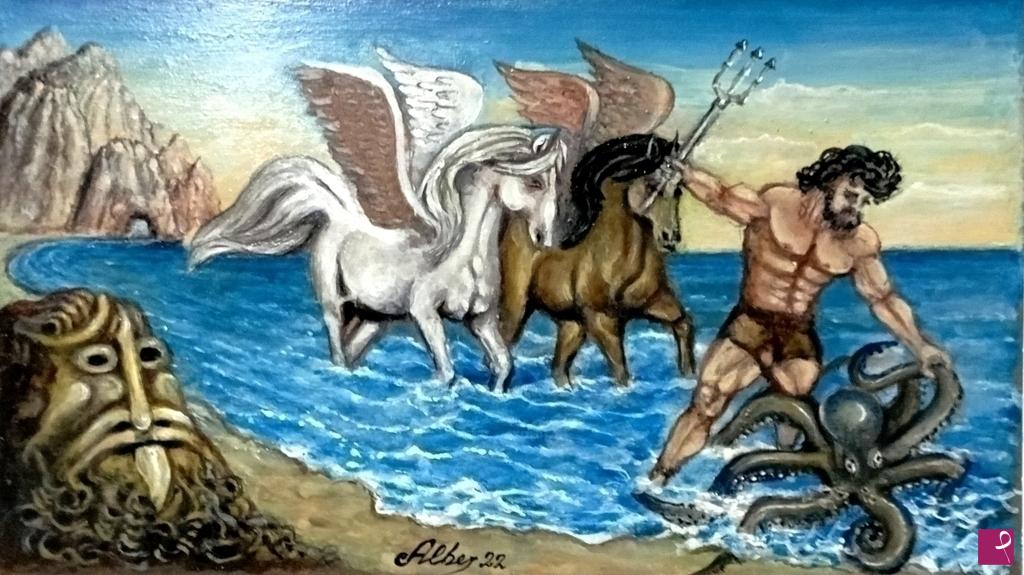 quadri in vendita online - Ercole e la piovra