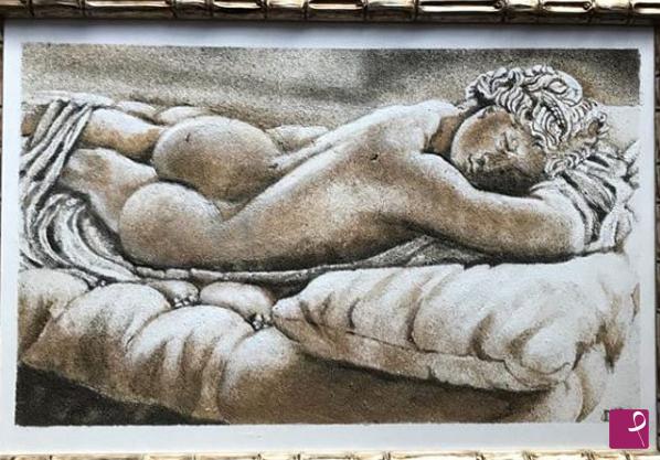 quadri in vendita online - Ermafrodito dormiente 
