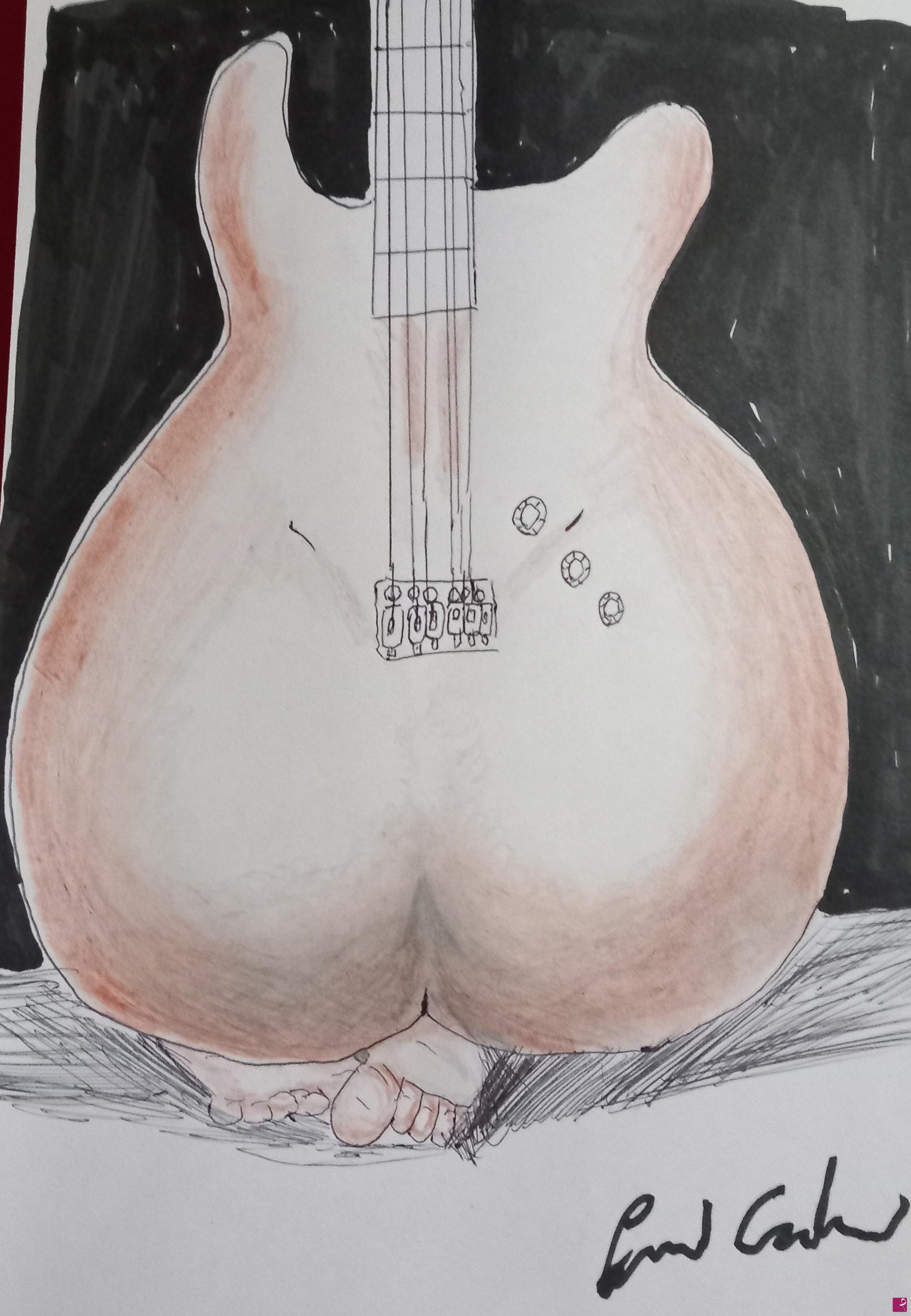 quadri in vendita online - erotic guitar