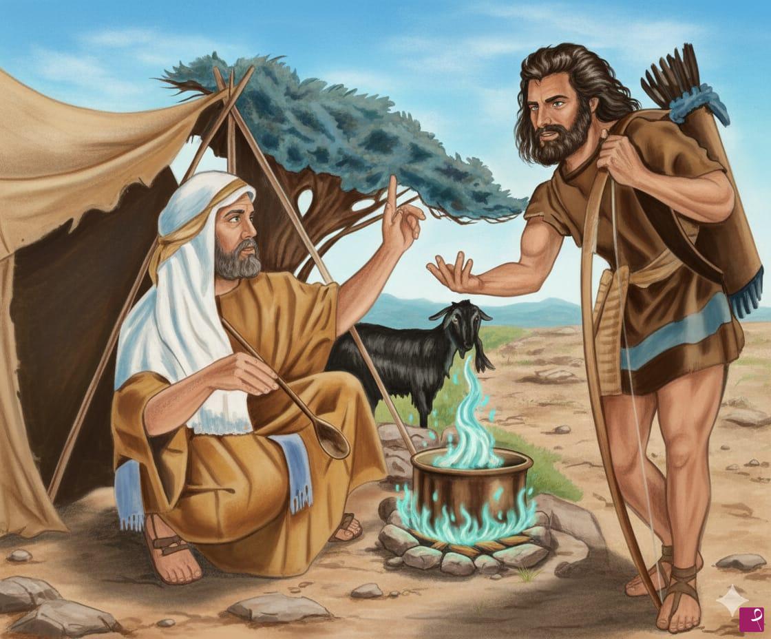 quadri in vendita online - Esau' e Giacobbe 