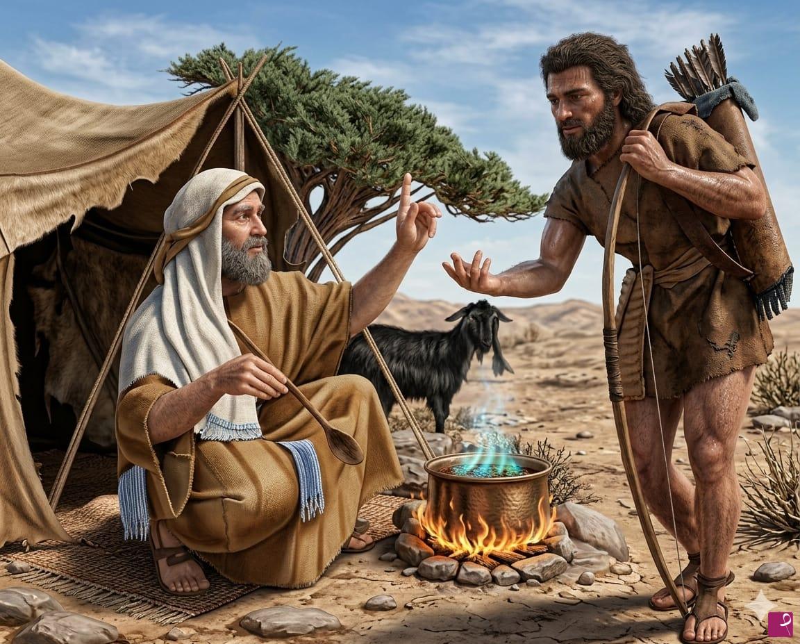 quadri in vendita online - Esau' e Giacobbe 